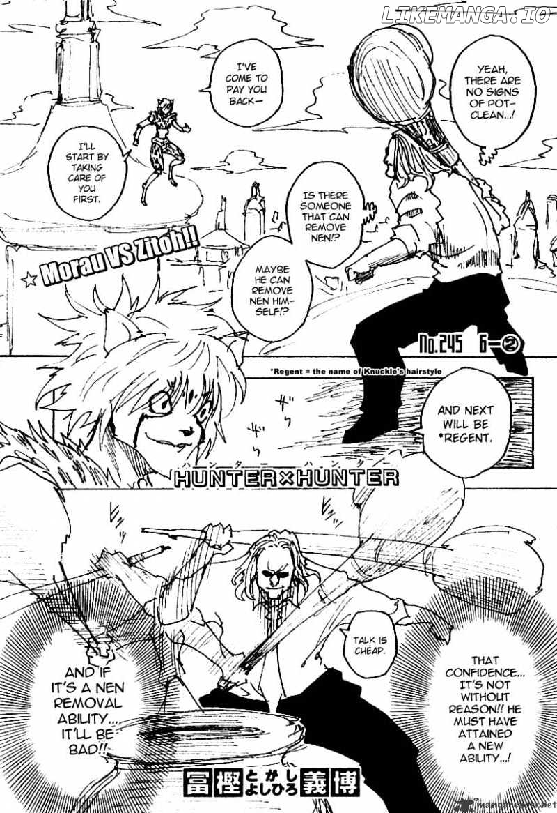Hunter x Hunter, Chapter 245 image 01